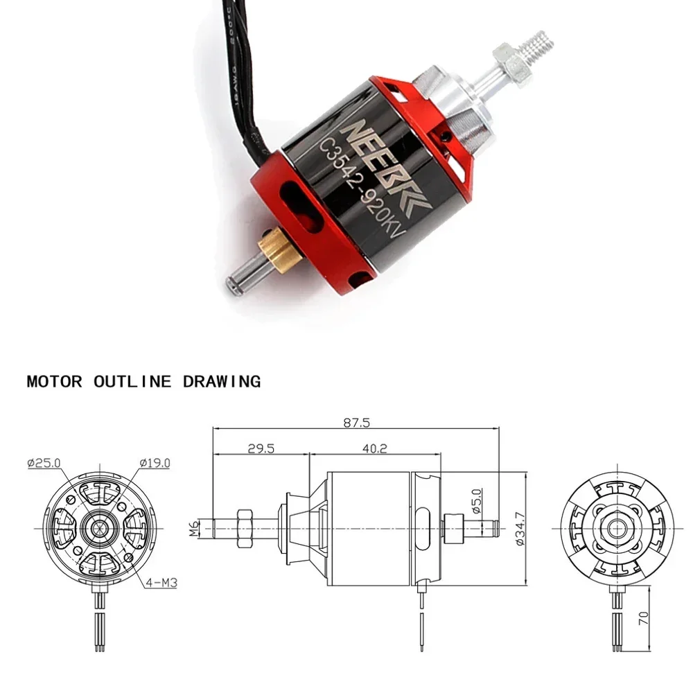 1/2/4PCS 3542 920KV 1400KV Out - Brushless Motor Thrust Test Stand บทวิจารณ์และราคา
