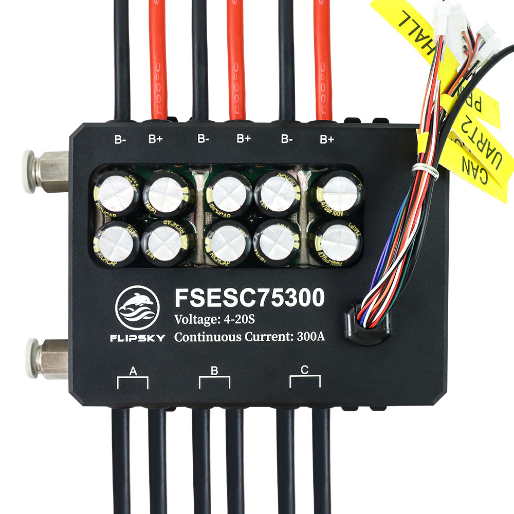 Flipsky Fsesc 75300 84v ตัวควบ - Vesc 75300 High Current Esc บทวิจารณ์และราคา